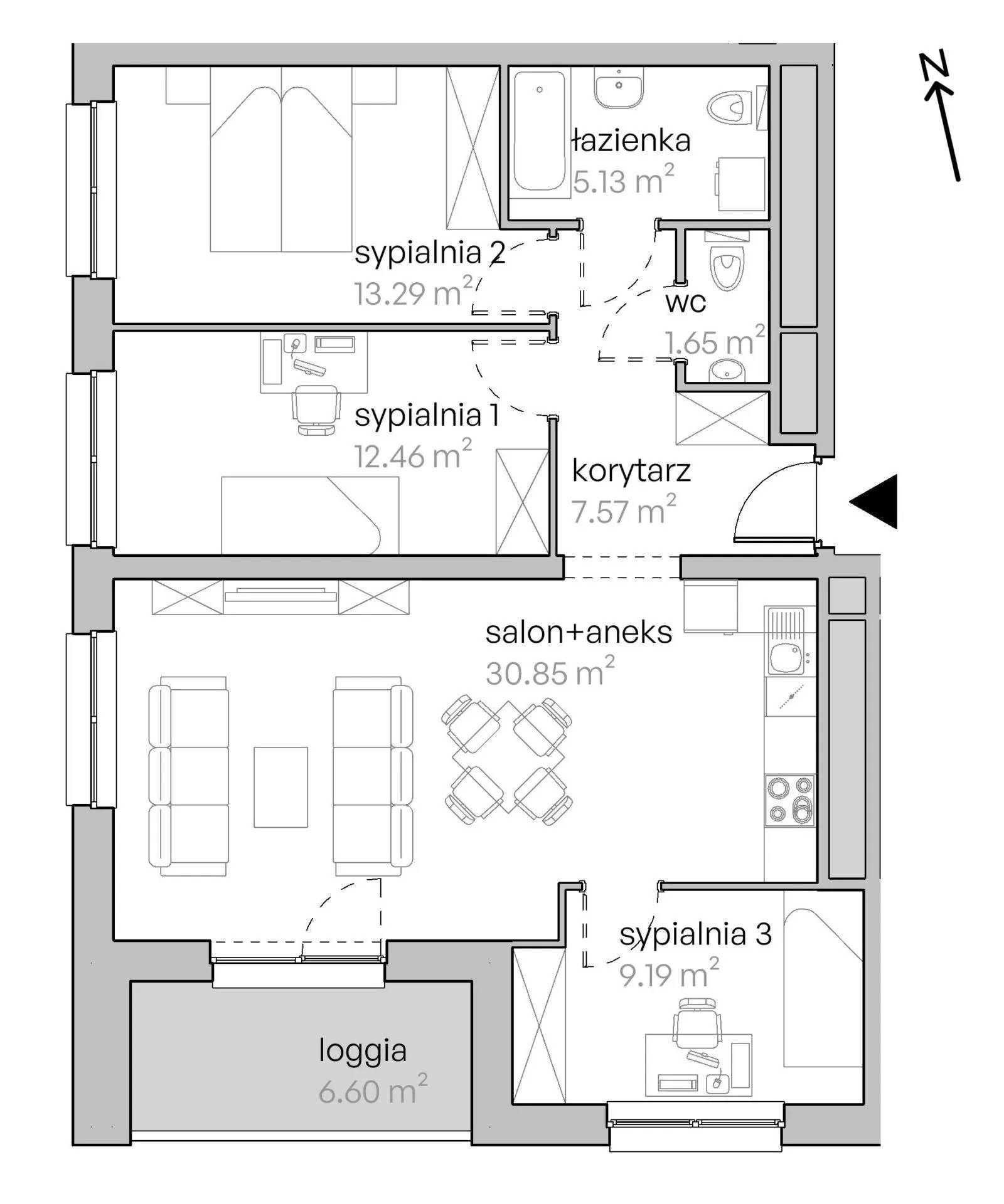 Legnicka Vita – inwestycja Develia - lokal L2/15/127, budynek Etap II