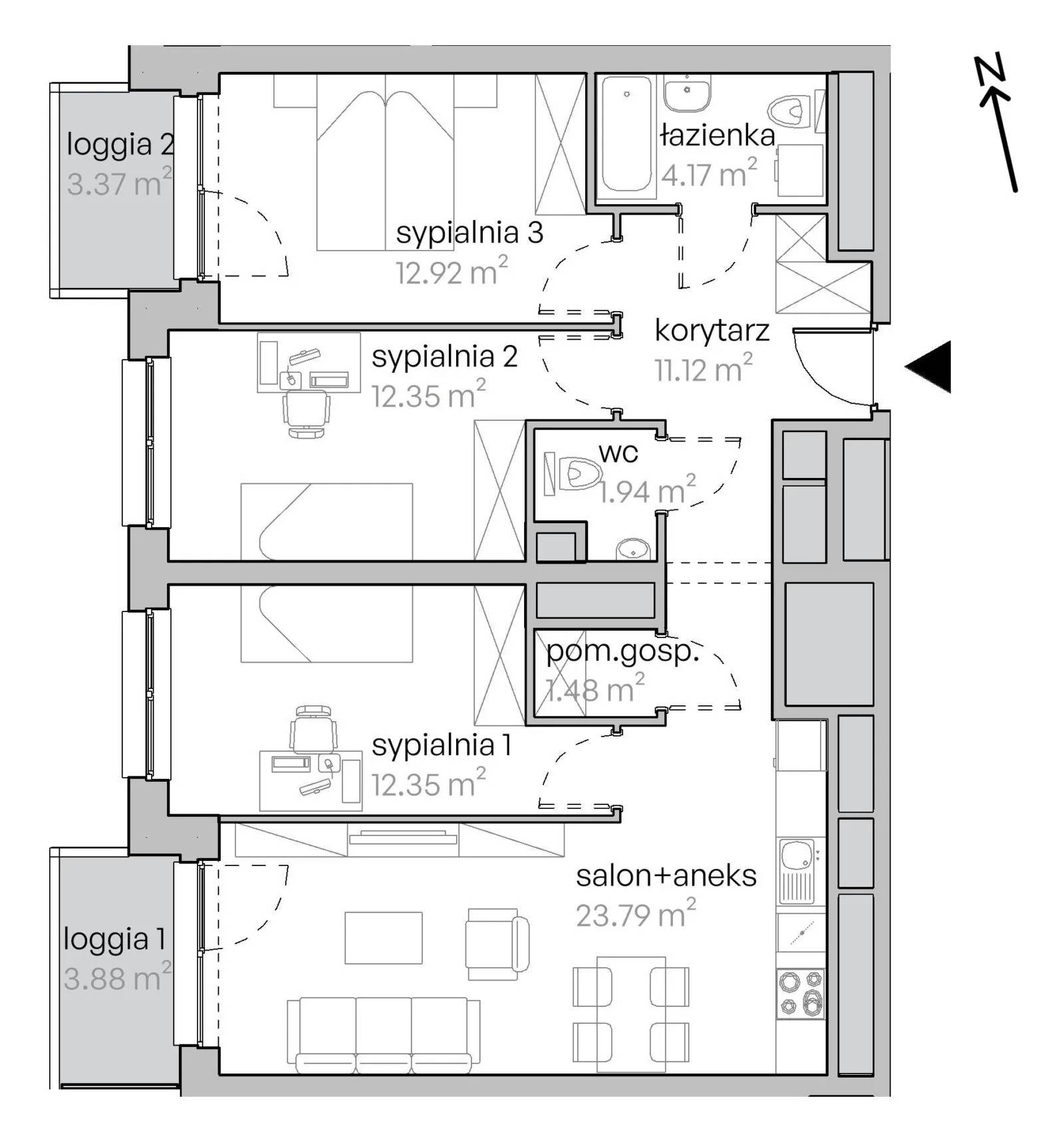 Legnicka Vita – inwestycja Develia - lokal L1/14/141, budynek Etap I
