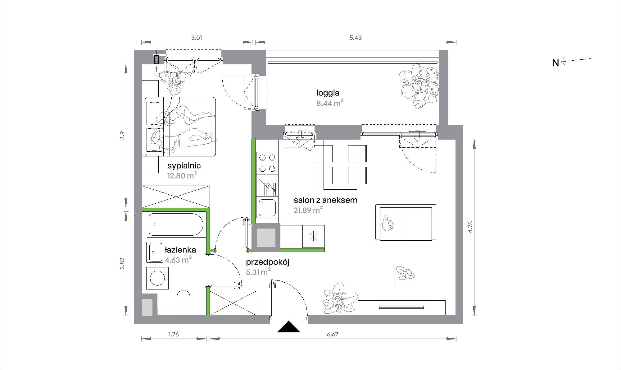 Sochaczewska Vita – inwestycja Develia - lokal 1-A-2-3, budynek Etap IV