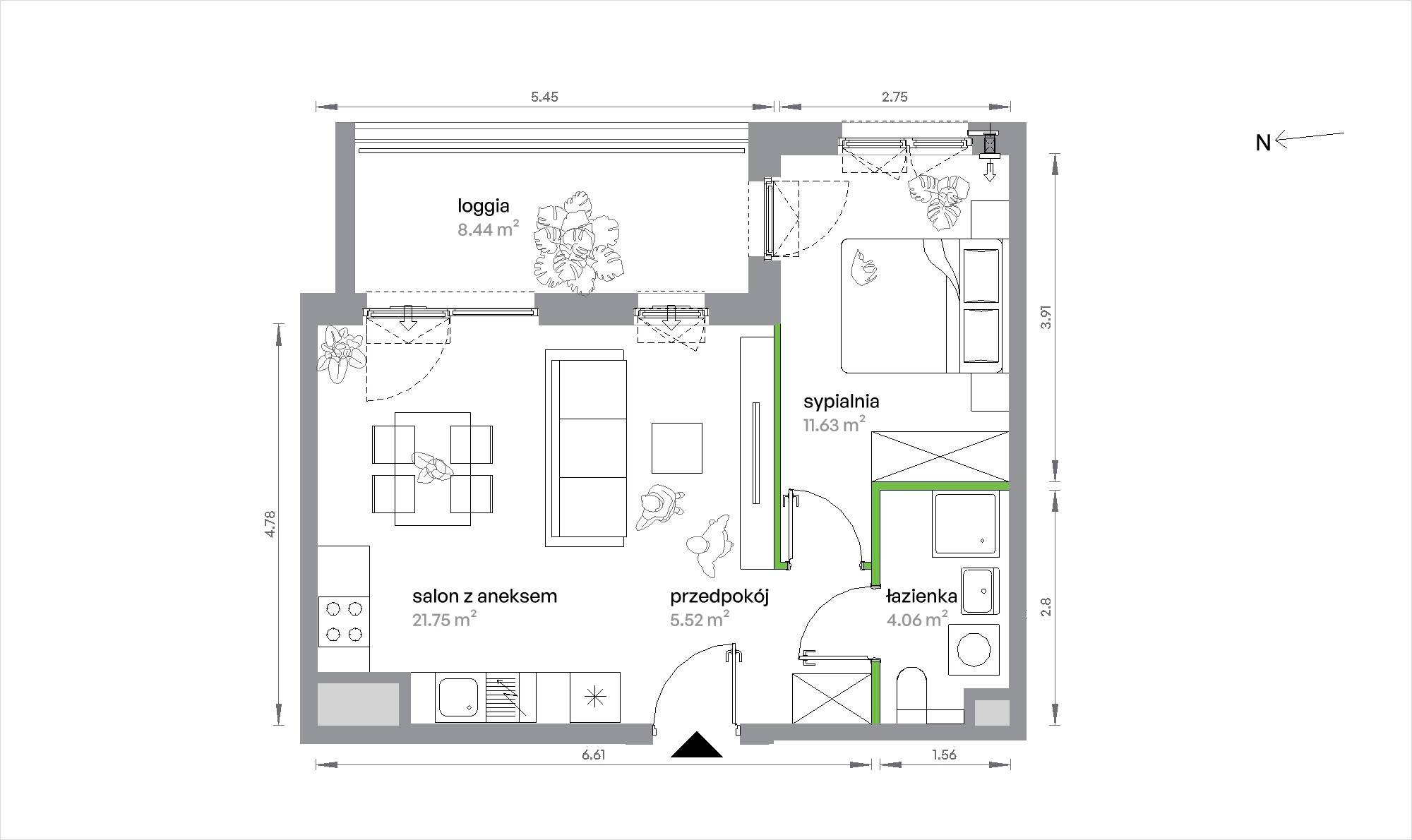 Sochaczewska Vita – inwestycja Develia - lokal 1-A-2-4, budynek Etap IV