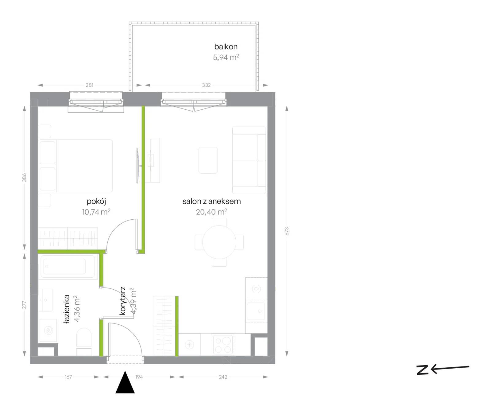 Sochaczewska Vita – inwestycja Develia - lokal D/1/22, budynek Etap I