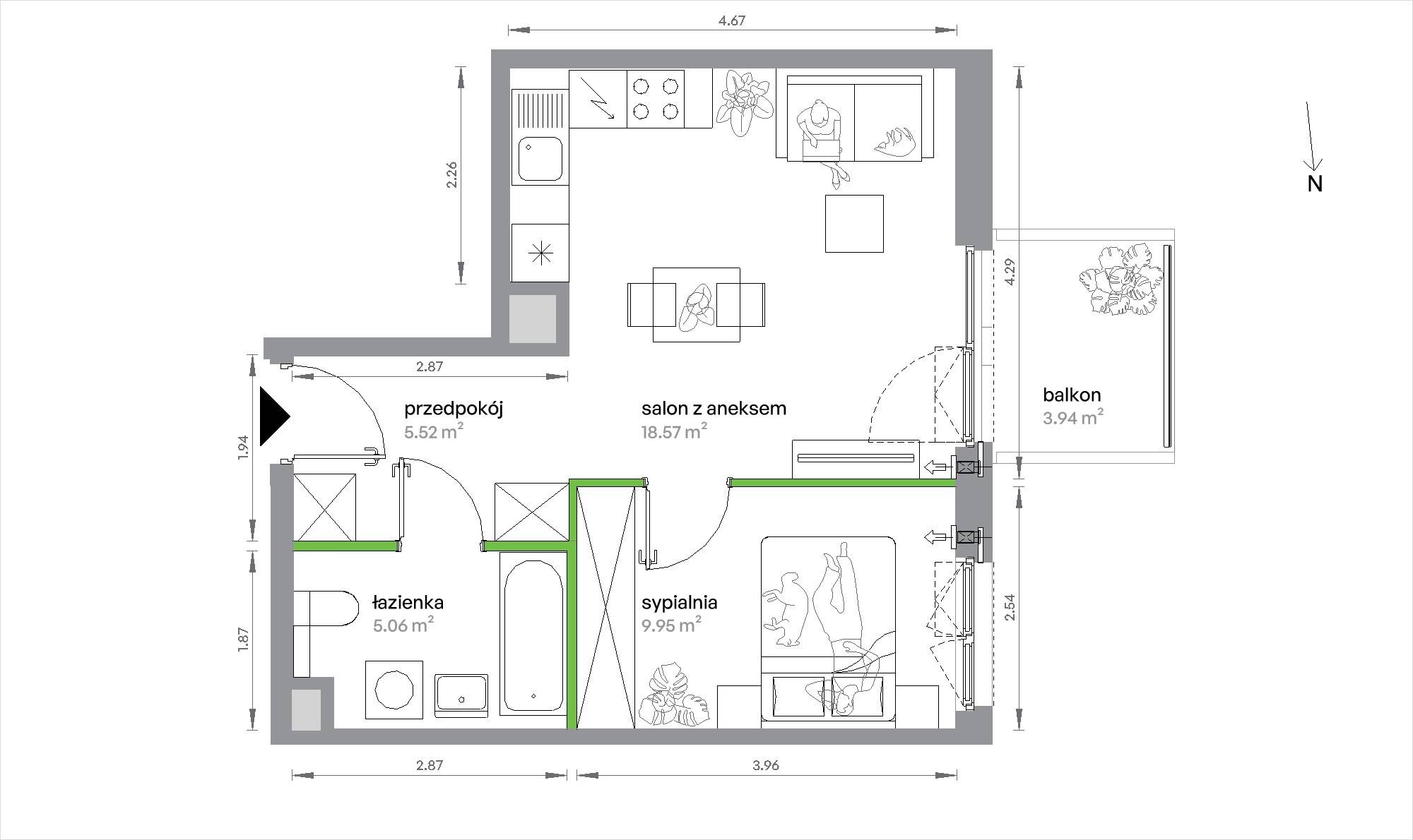 Sochaczewska Vita – inwestycja Develia - lokal 1-A-2-9, budynek Etap IV
