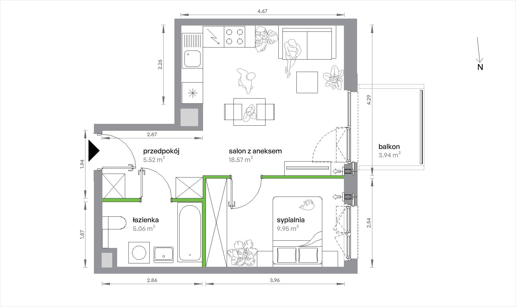Sochaczewska Vita – inwestycja Develia - lokal 1-A-3-9, budynek Etap IV