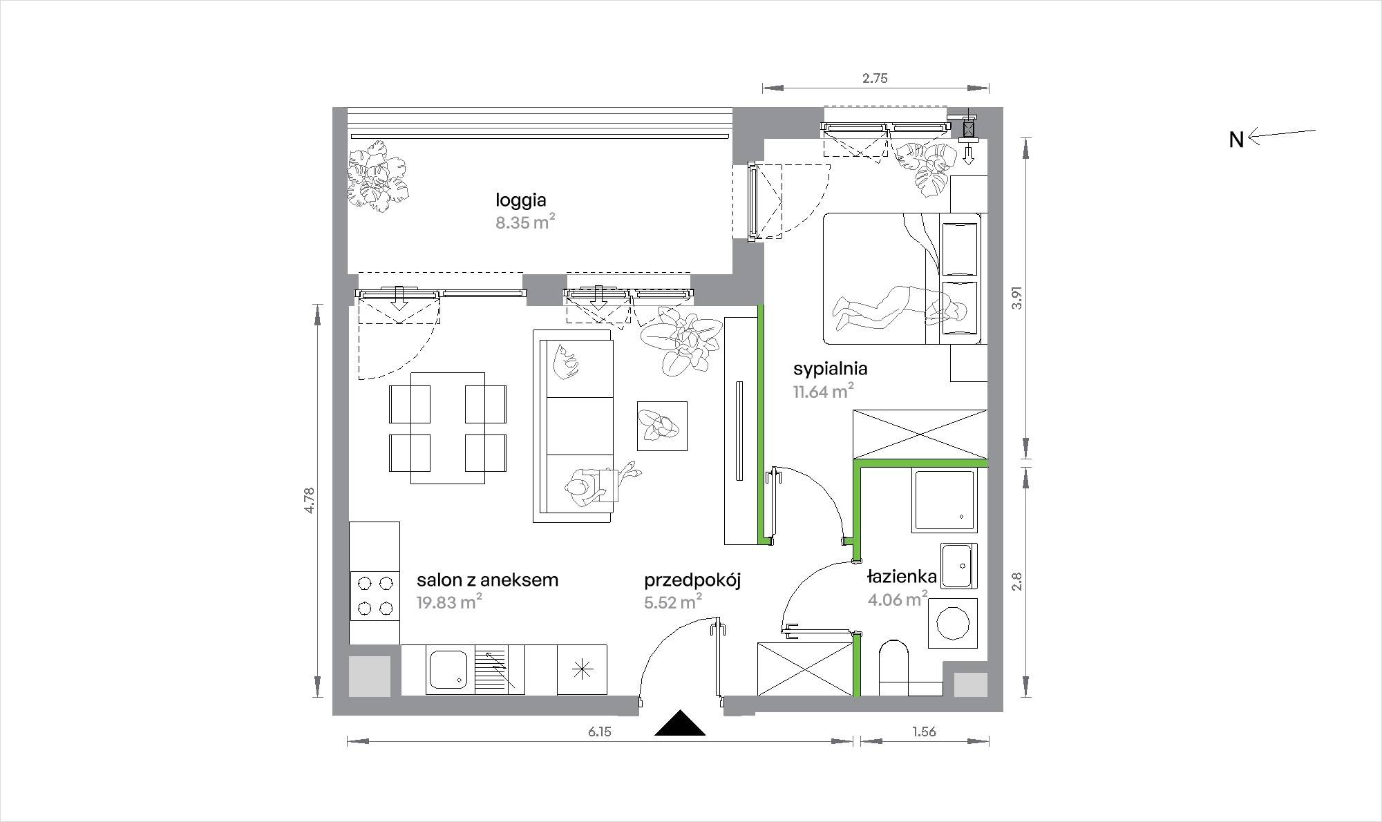 Sochaczewska Vita – inwestycja Develia - lokal 1-A-4-4, budynek Etap IV