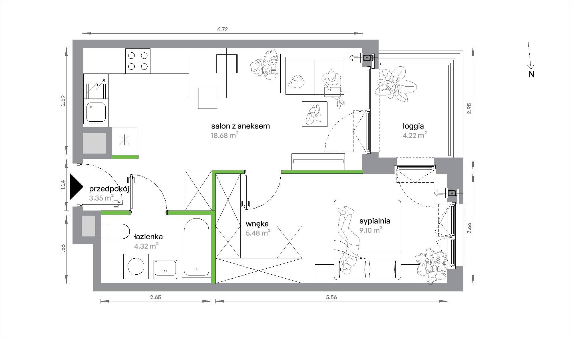 Sochaczewska Vita – inwestycja Develia - lokal 2-B-4-7, budynek Etap V