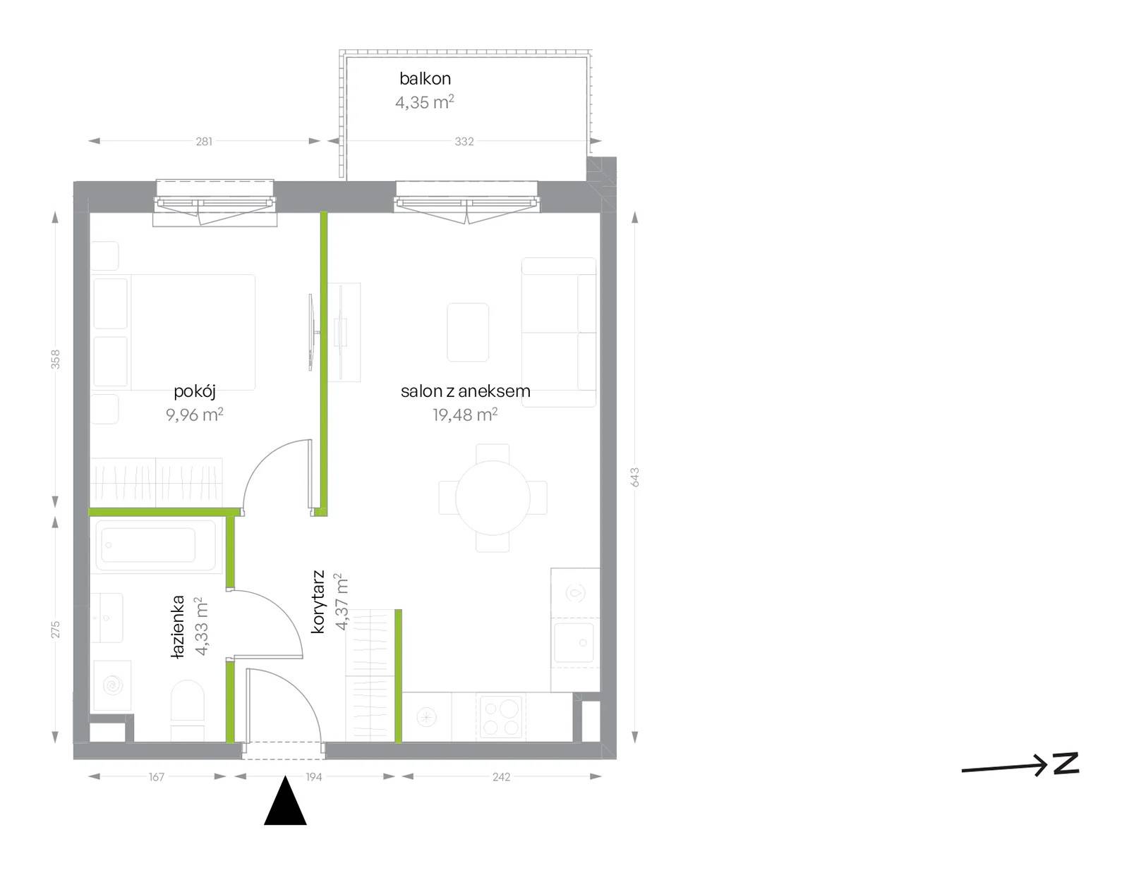 Sochaczewska Vita – inwestycja Develia - lokal A/1/19, budynek Etap I