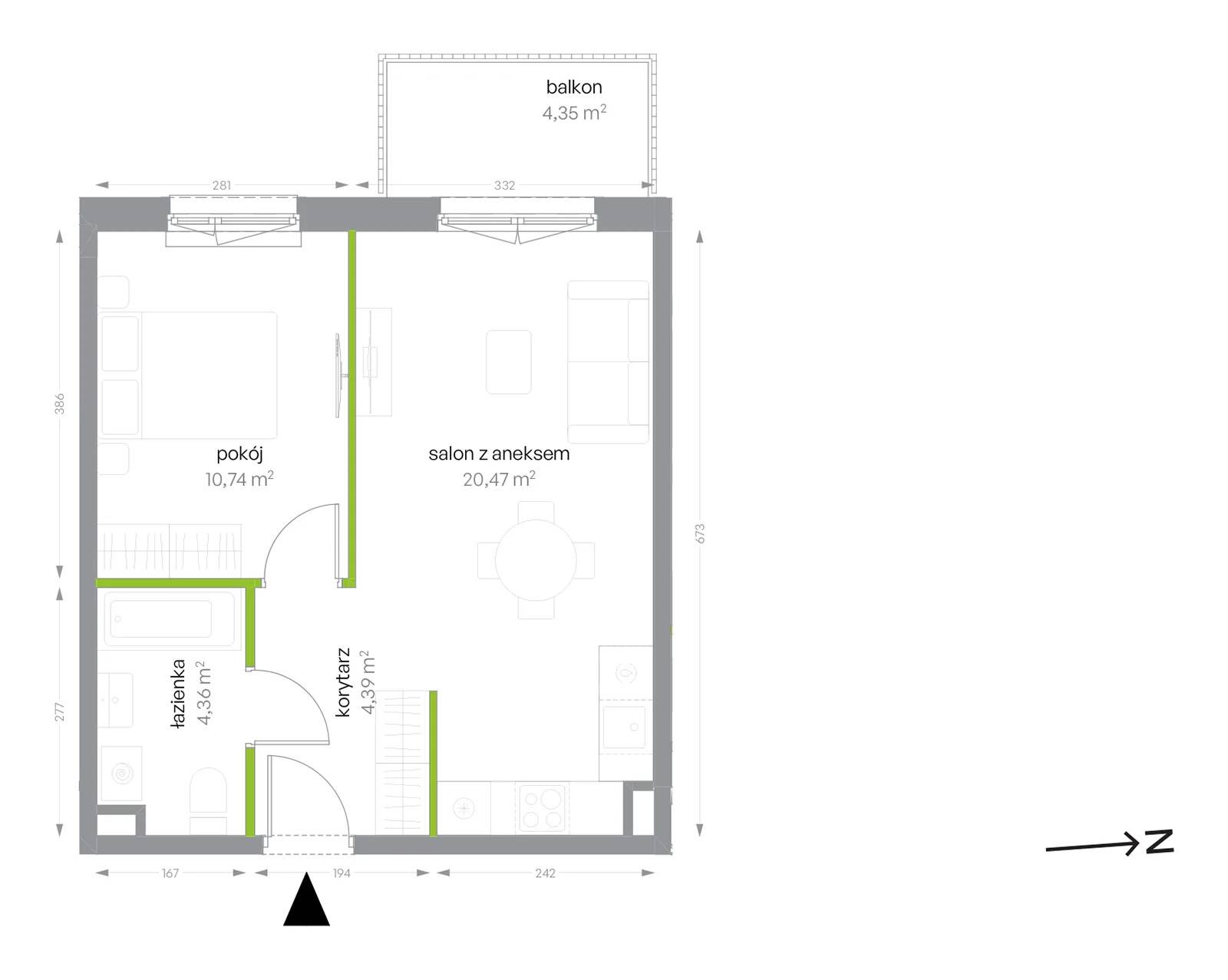 Sochaczewska Vita – inwestycja Develia - lokal A/1/32, budynek Etap I