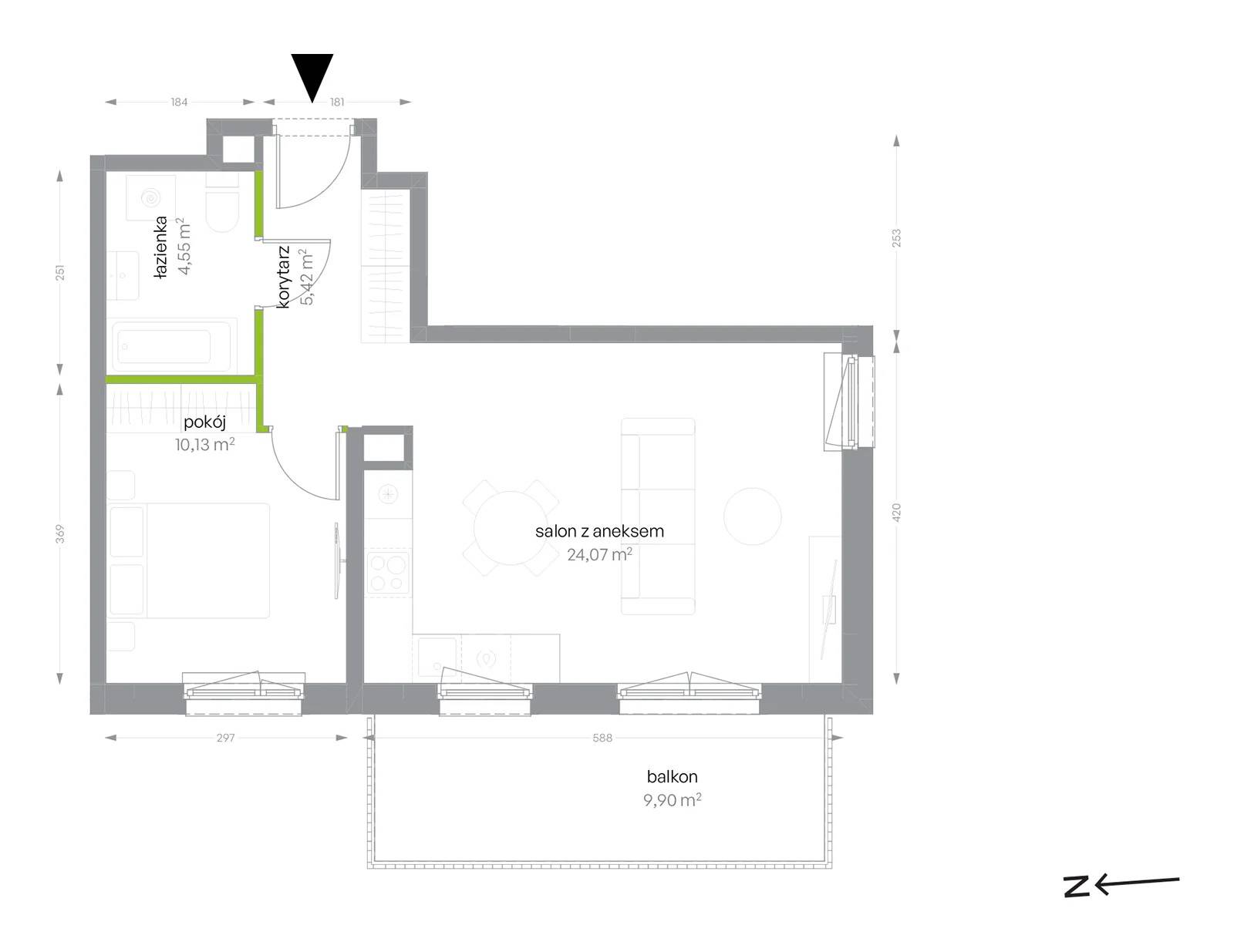 Sochaczewska Vita – inwestycja Develia - lokal C/1/14, budynek Etap I