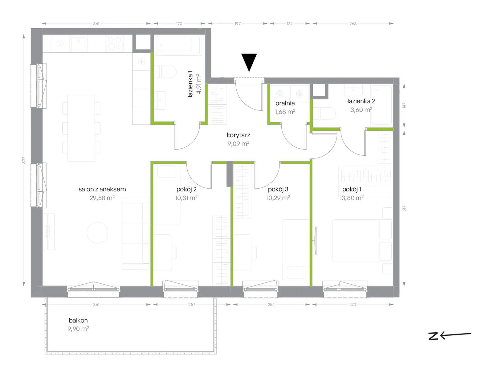 Sochaczewska Vita – inwestycja Develia - lokal C/1/18, budynek Etap I