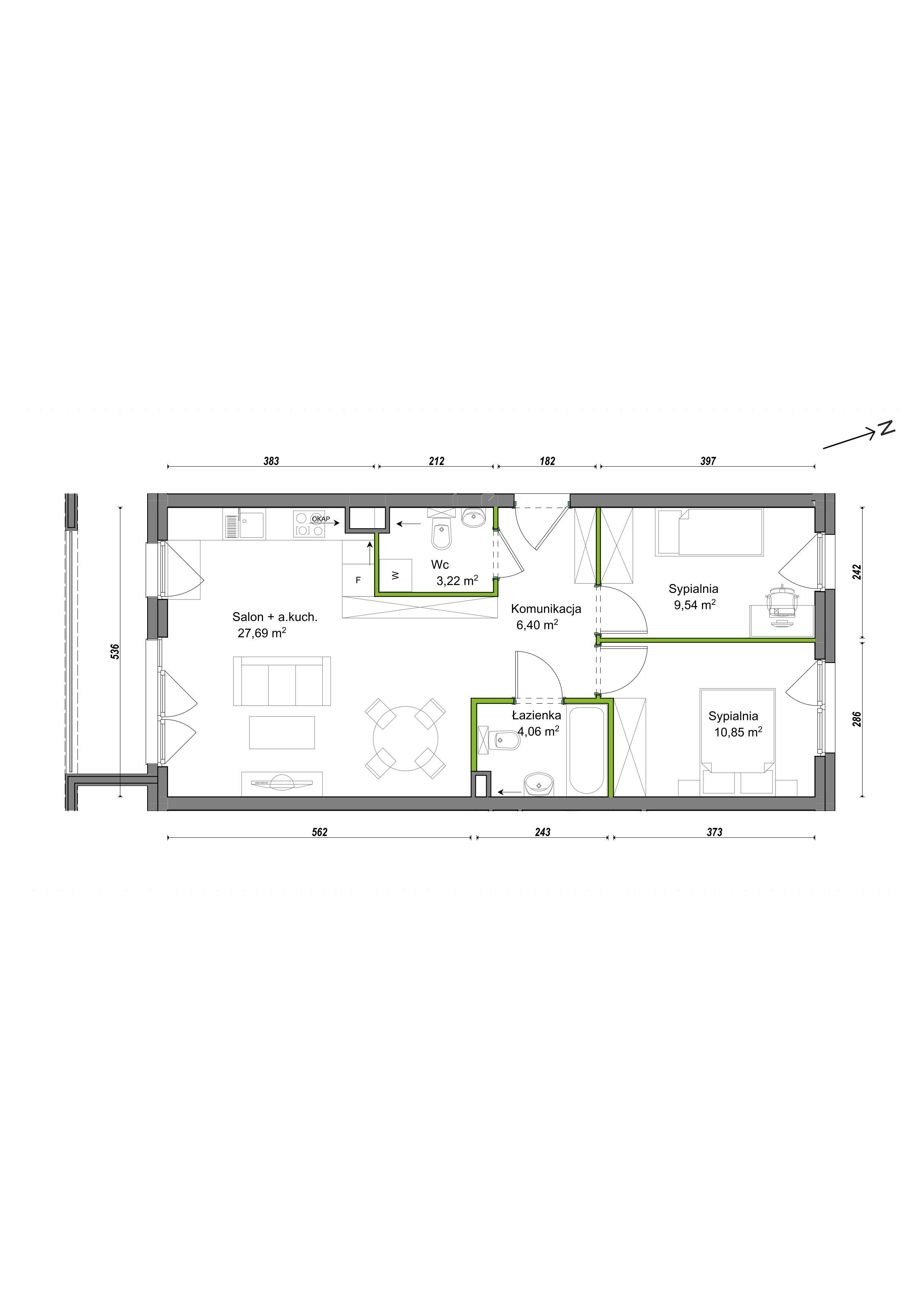 Orawska Vita – inwestycja Develia - lokal E2/H/07, budynek Etap III