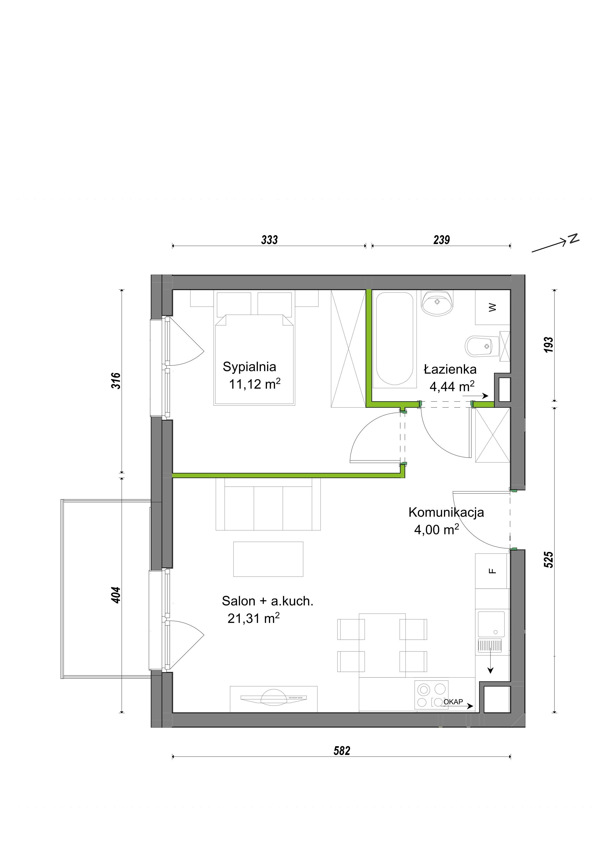 Orawska Vita – inwestycja Develia - lokal F2/E/04, budynek Etap III