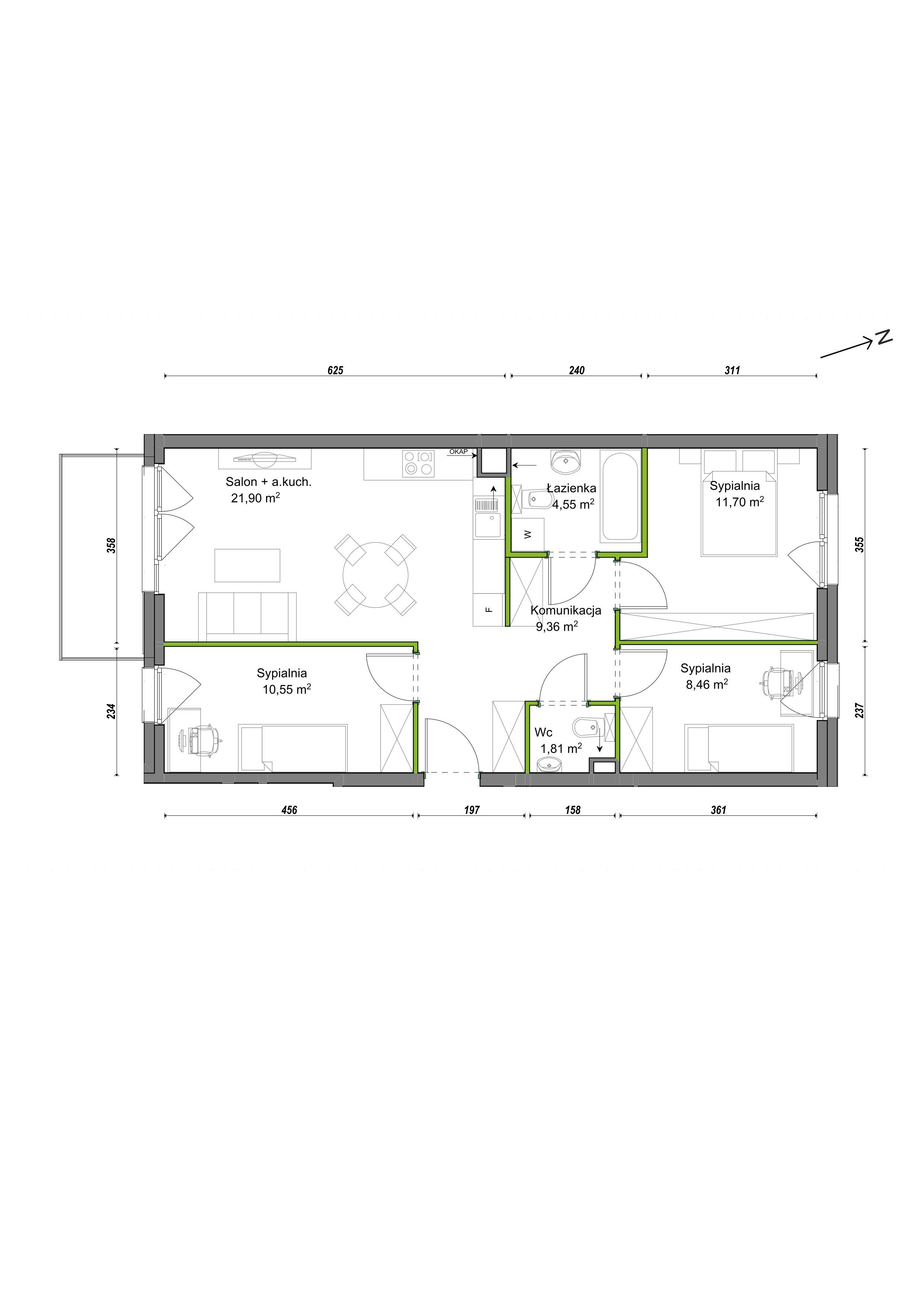 Orawska Vita – inwestycja Develia - lokal F2/F/07, budynek Etap III