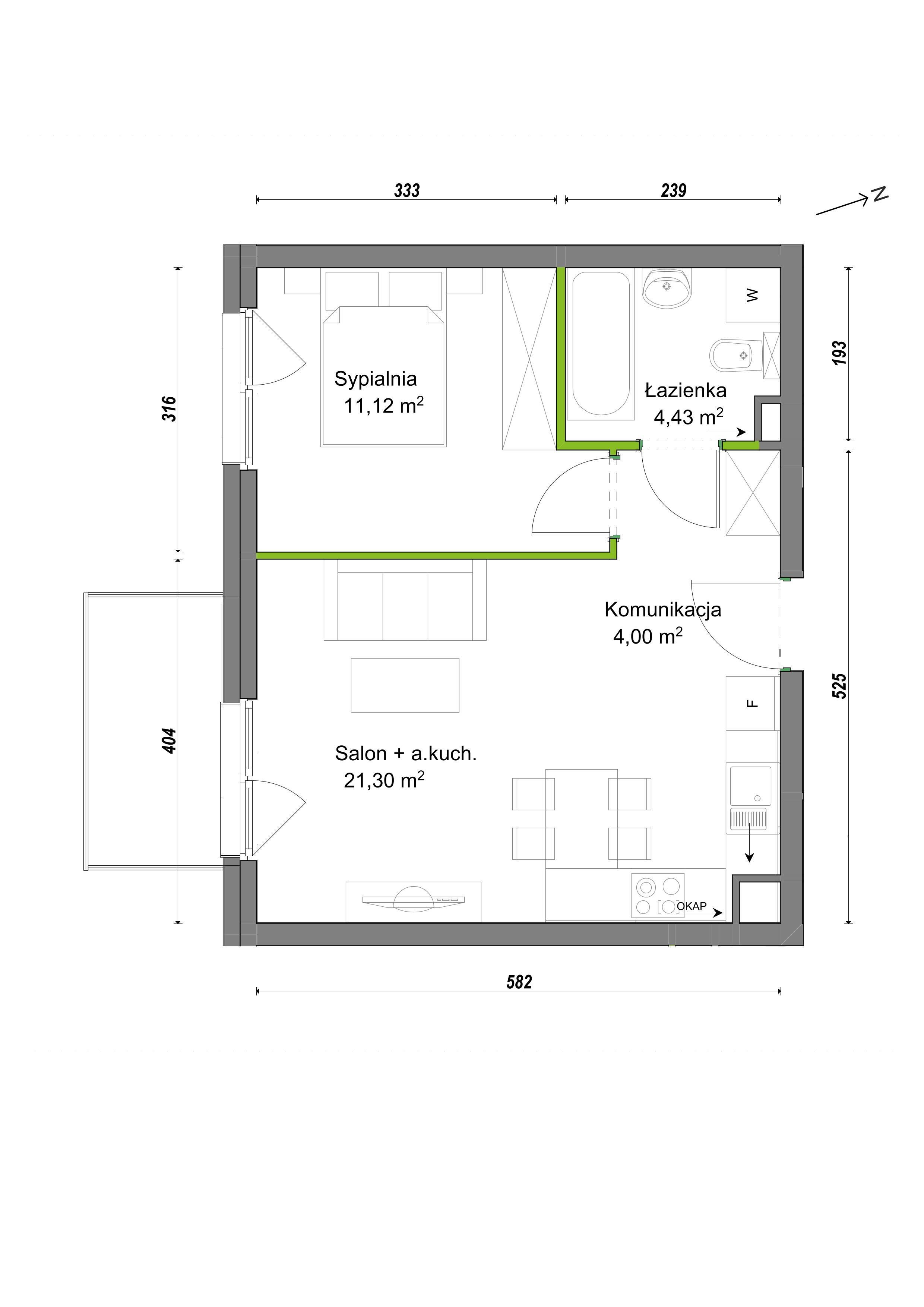 Orawska Vita – inwestycja Develia - lokal E2/E/04, budynek Etap III