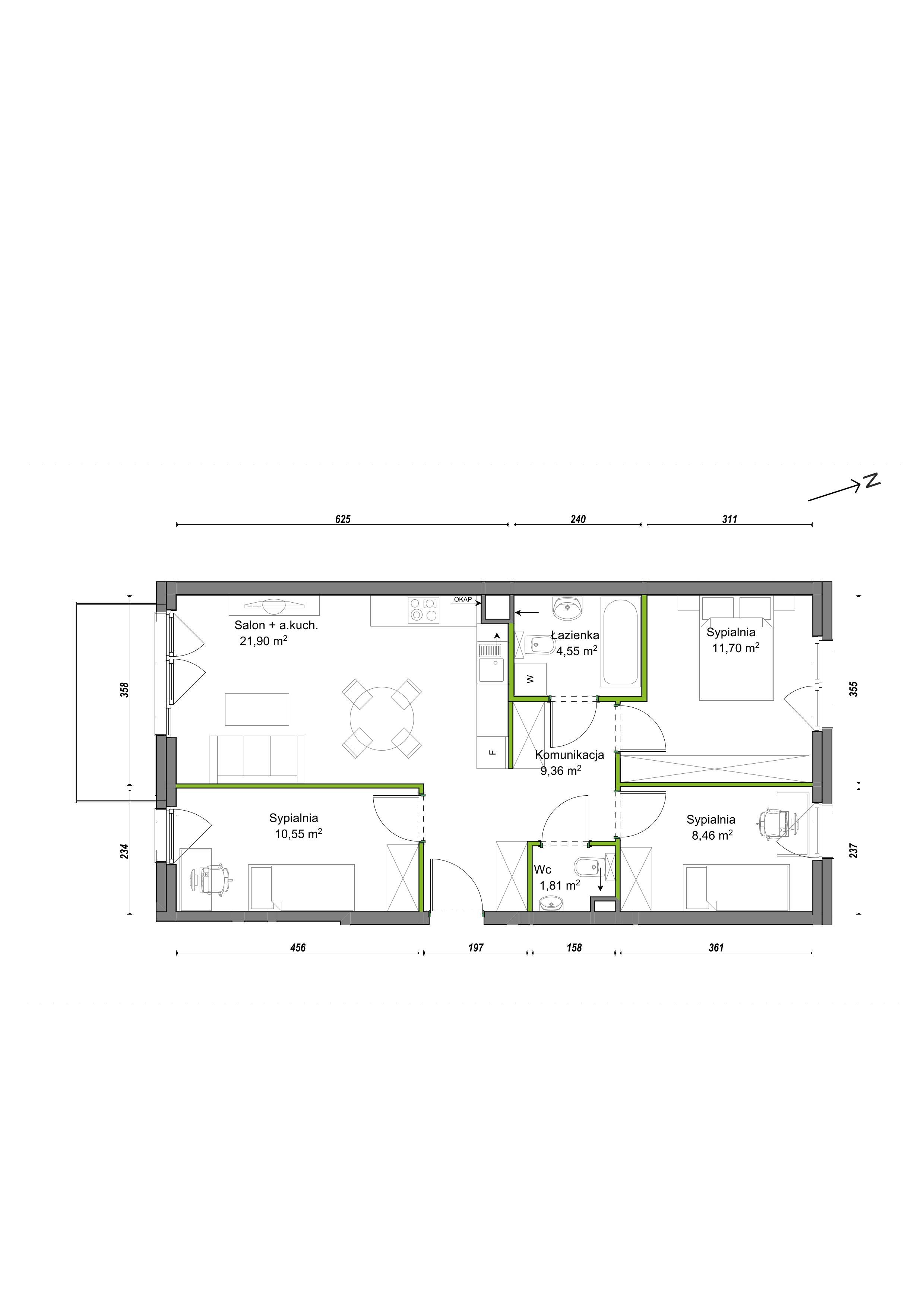 Orawska Vita – inwestycja Develia - lokal E2/F/07, budynek Etap III