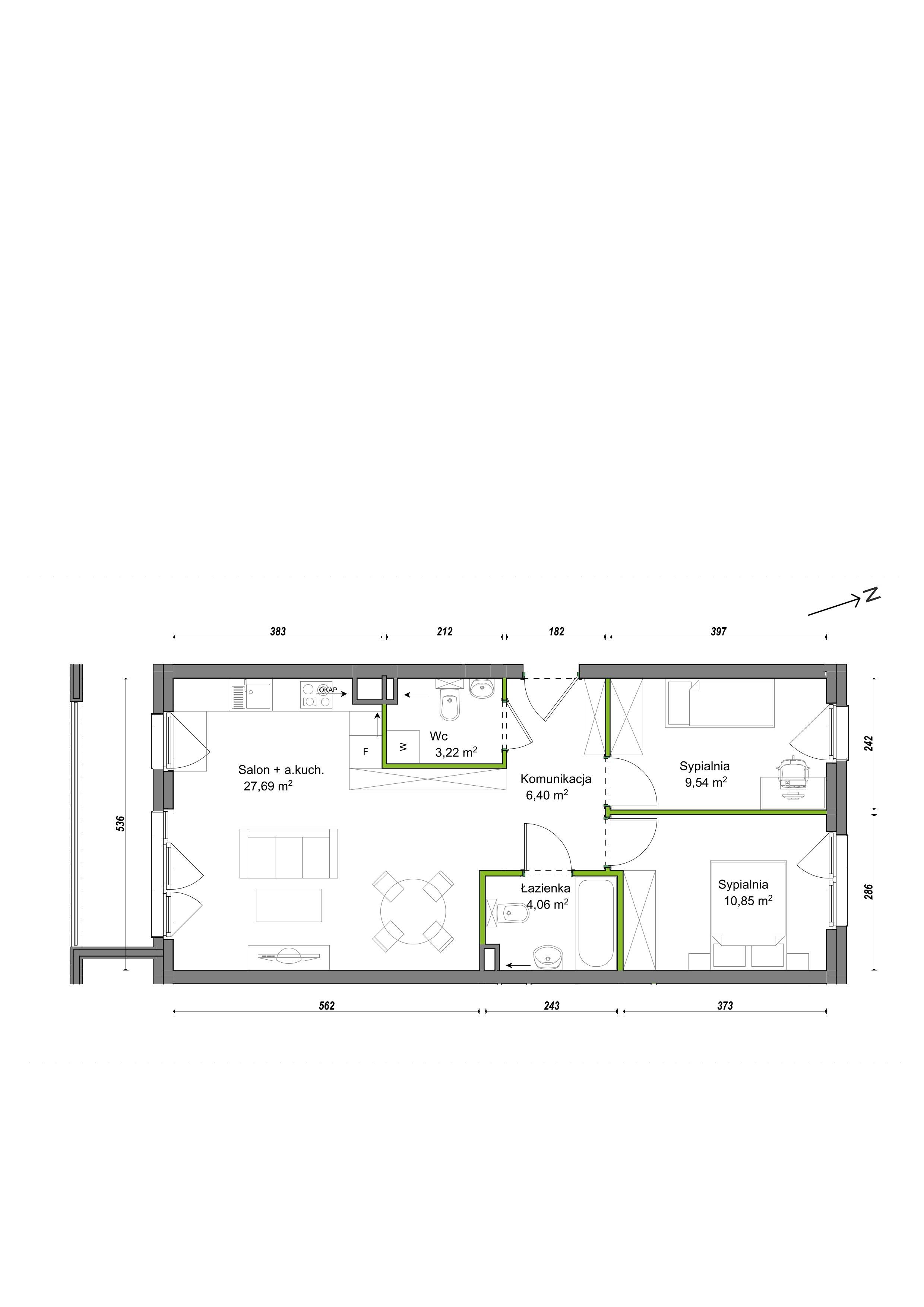 Orawska Vita – inwestycja Develia - lokal E2/H/04, budynek Etap III