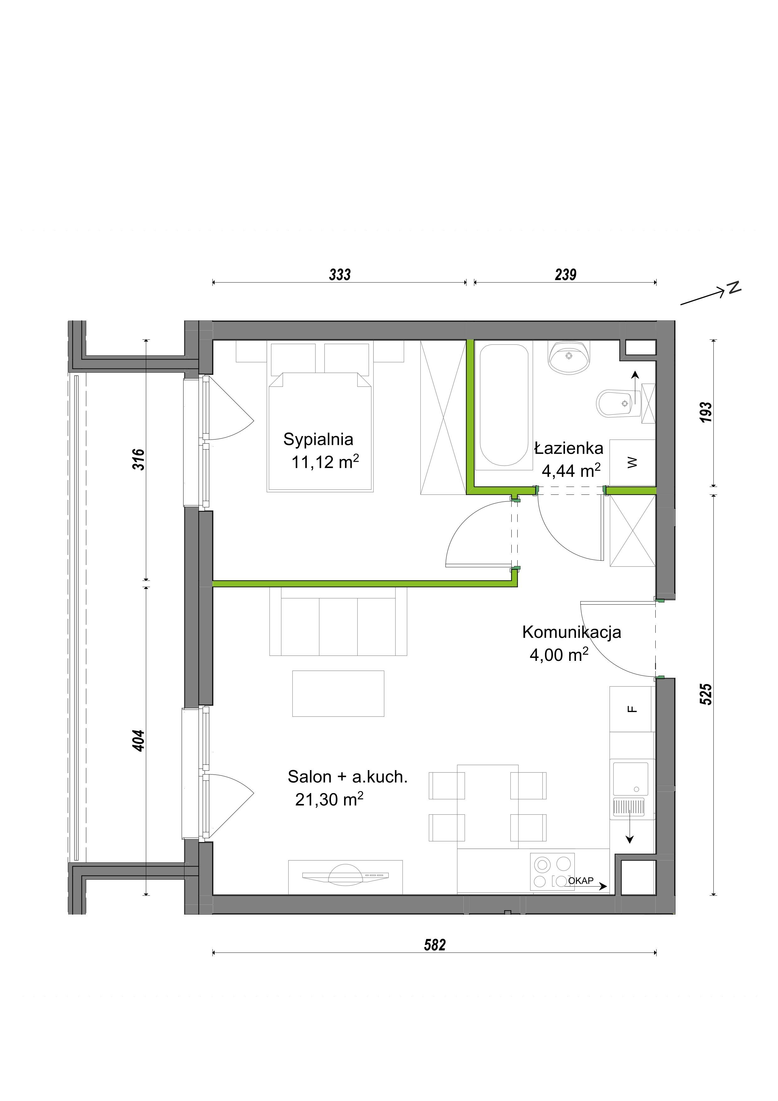 Orawska Vita – inwestycja Develia - lokal E2/H/05, budynek Etap III