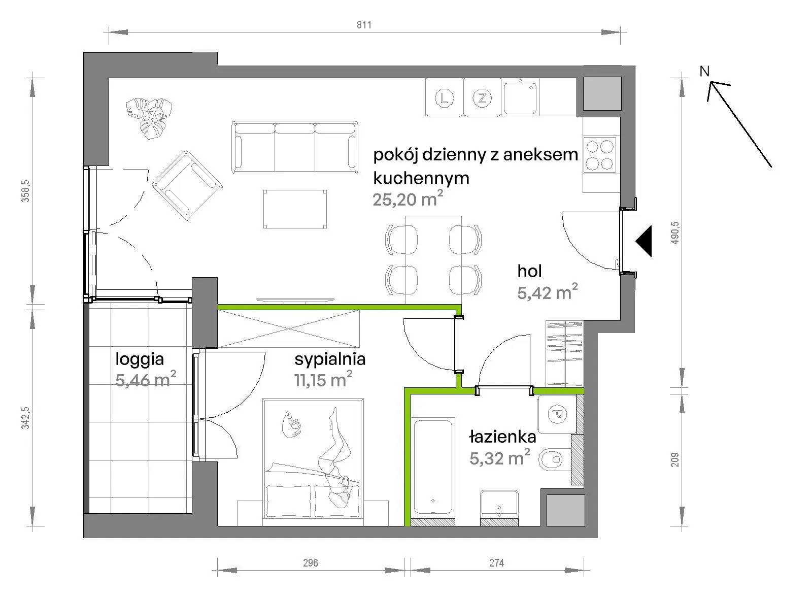 Ptasia Vita – inwestycja Develia - lokal AA.01.07, budynek Etap I