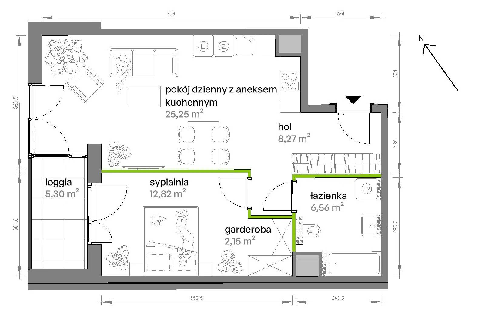 Ptasia Vita – inwestycja Develia - lokal AB.01.03, budynek Etap I