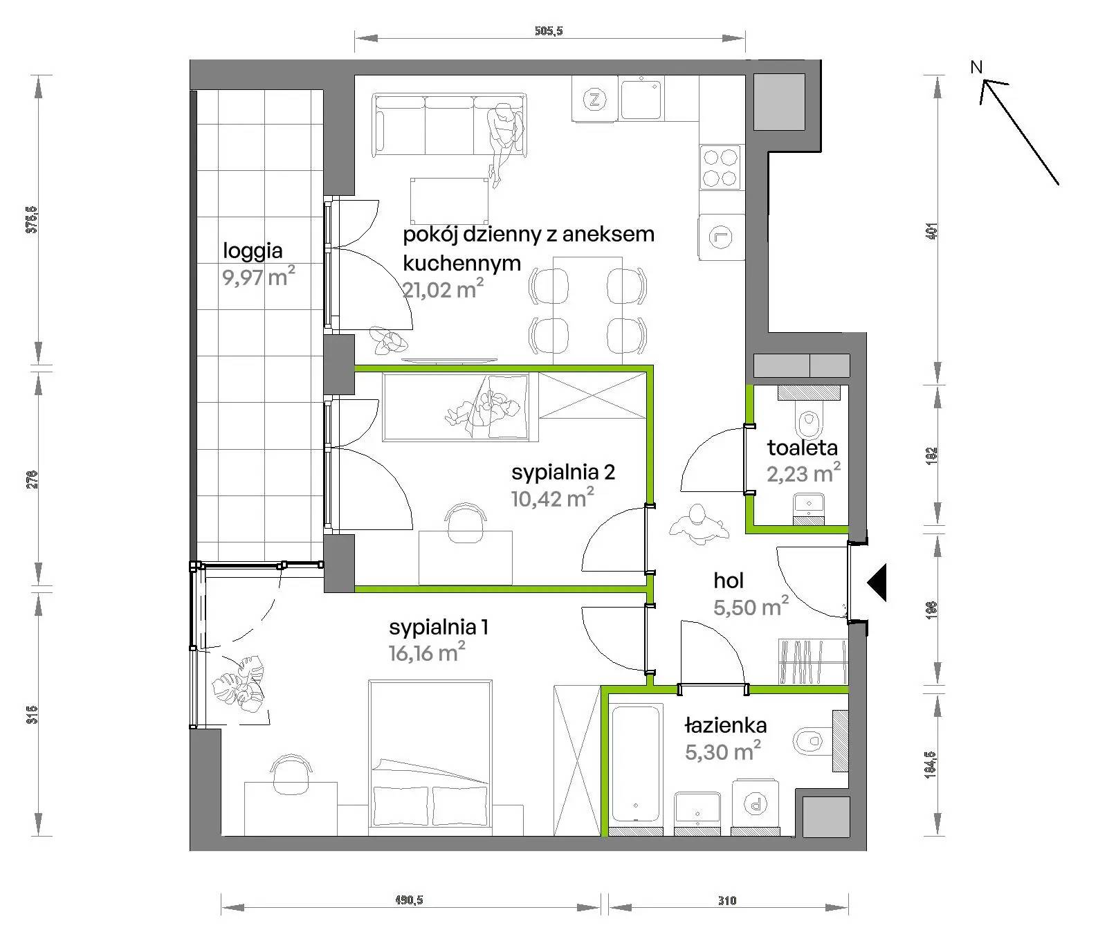 Ptasia Vita – inwestycja Develia - lokal AB.04.04, budynek Etap I