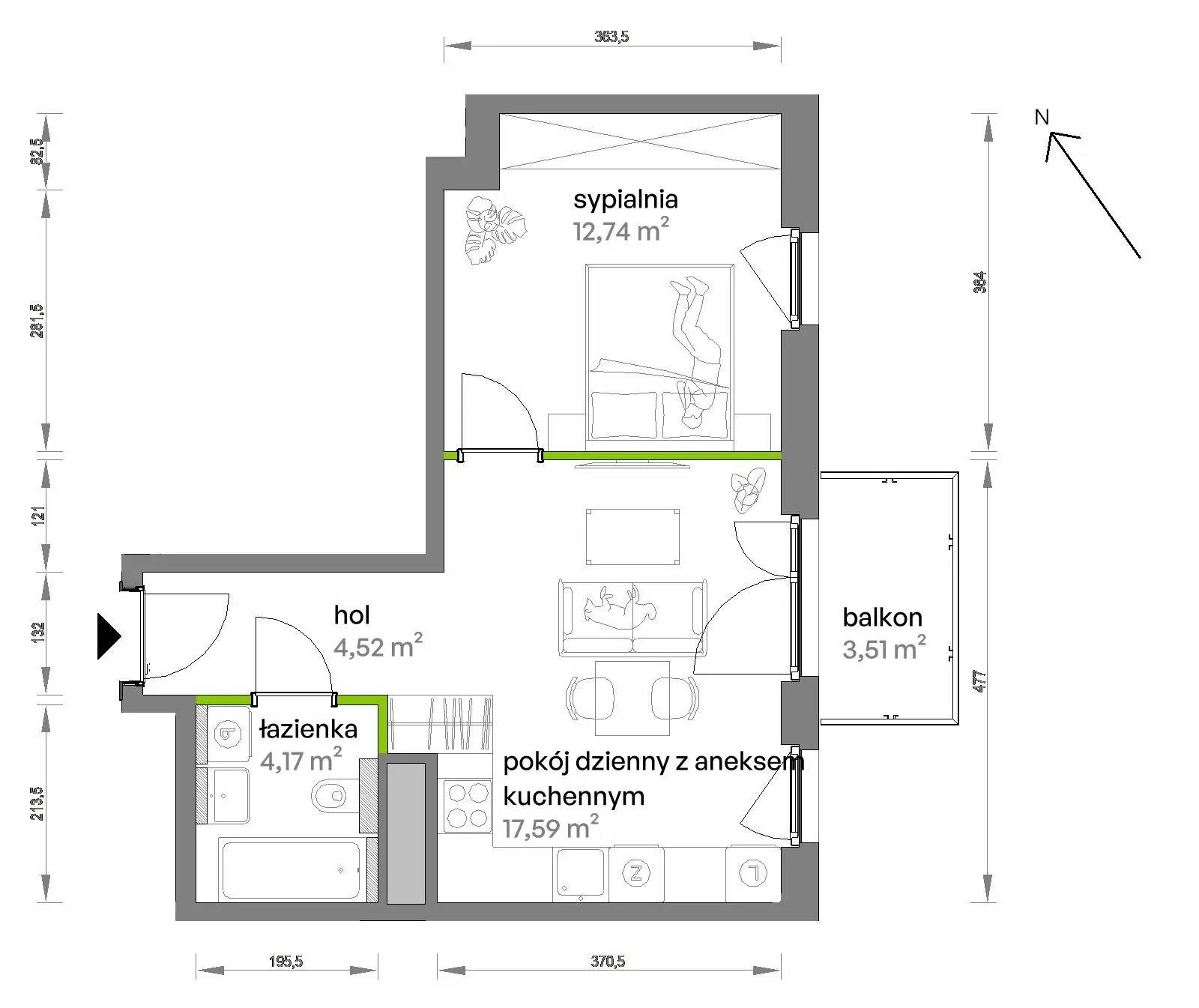 Ptasia Vita – inwestycja Develia - lokal AB.05.01, budynek Etap I