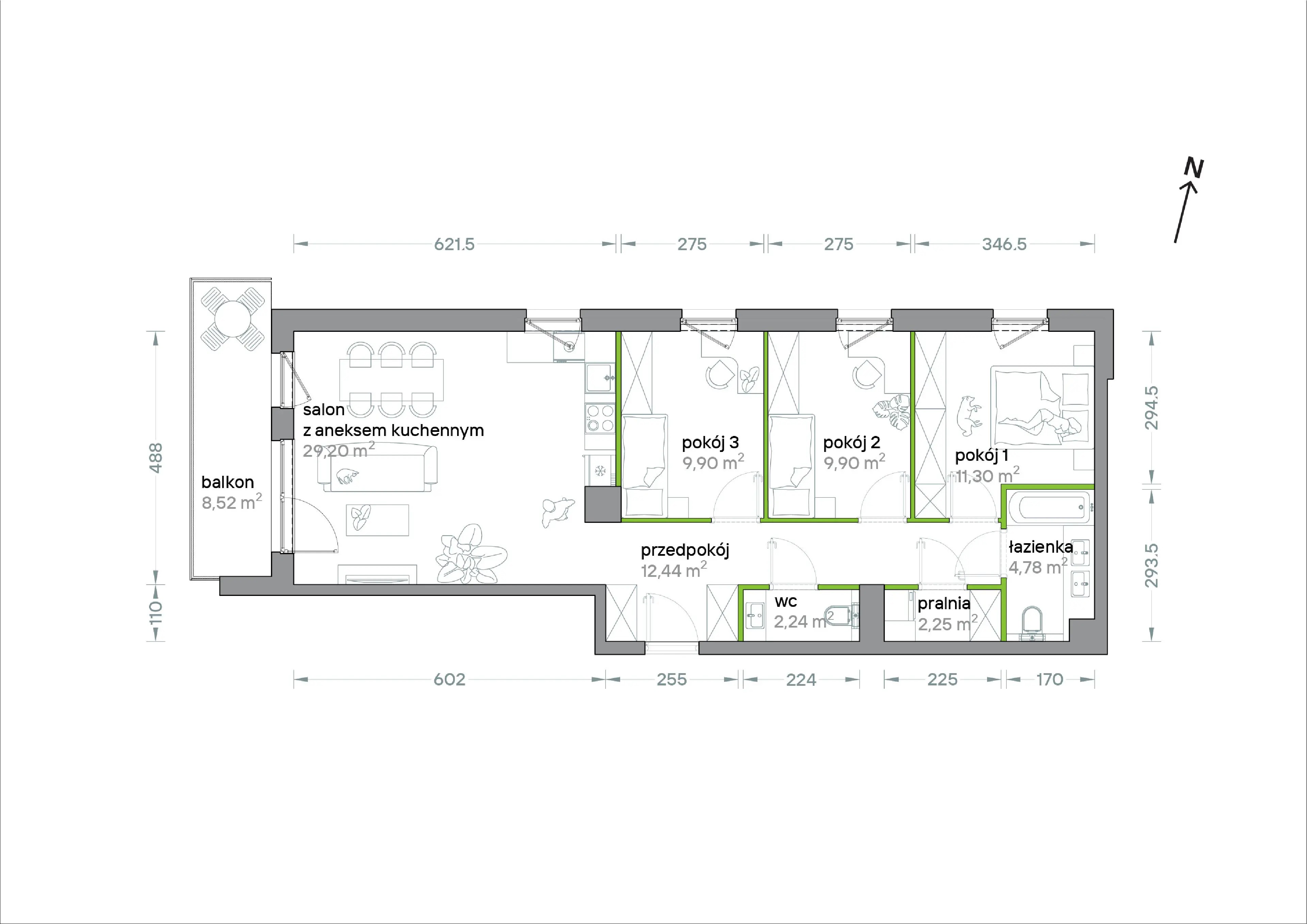 Podhalańska Vita – inwestycja Develia - lokal B/KL3/2/01, budynek Etap II