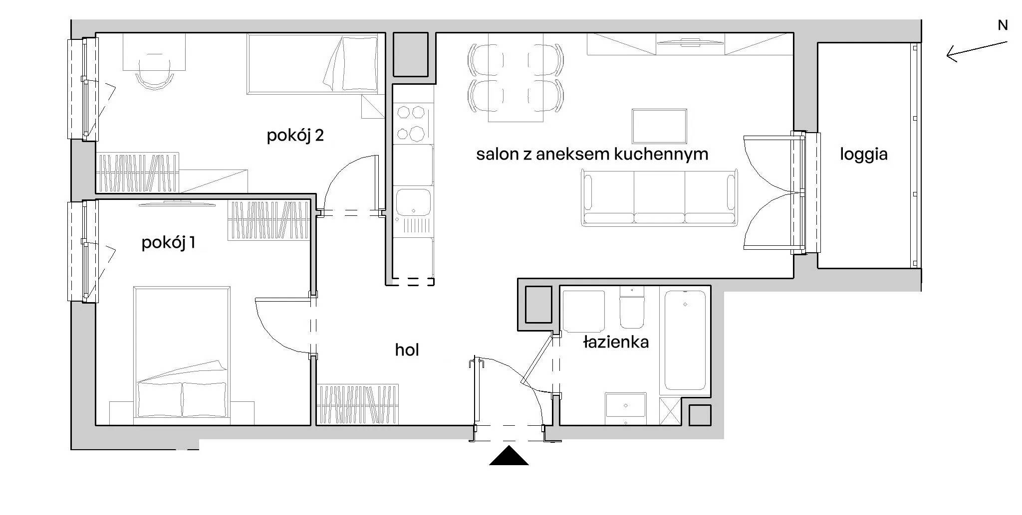 Unii Lubelskiej Vita - lokal D.06.241, budynek Etap I