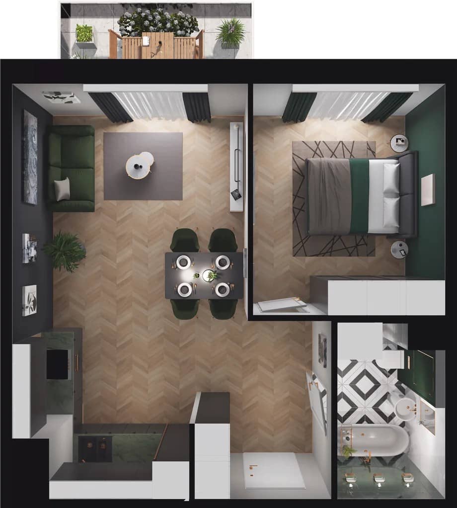 Nowa Praga – inwestycja ASBUD - lokal B9.110