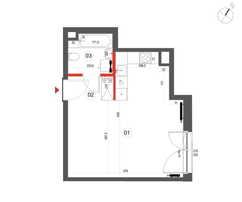 Stalowa Form 43.45 – inwestycja Dantex - lokal 79, budynek Stalowa Form 43.45