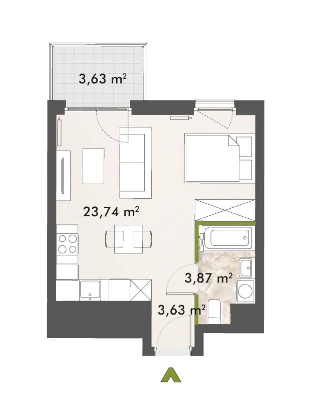 XYZ Place – inwestycja Matexi - lokal F1.C.06.03, budynek 30