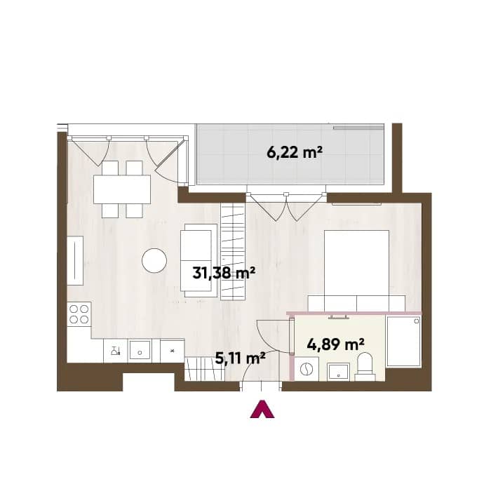 Apartamenty Józefińska 16 - lokal B.01.07, budynek 16
