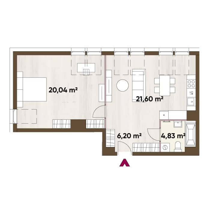 Apartamenty Józefińska 16 - lokal B.03.03, budynek 16