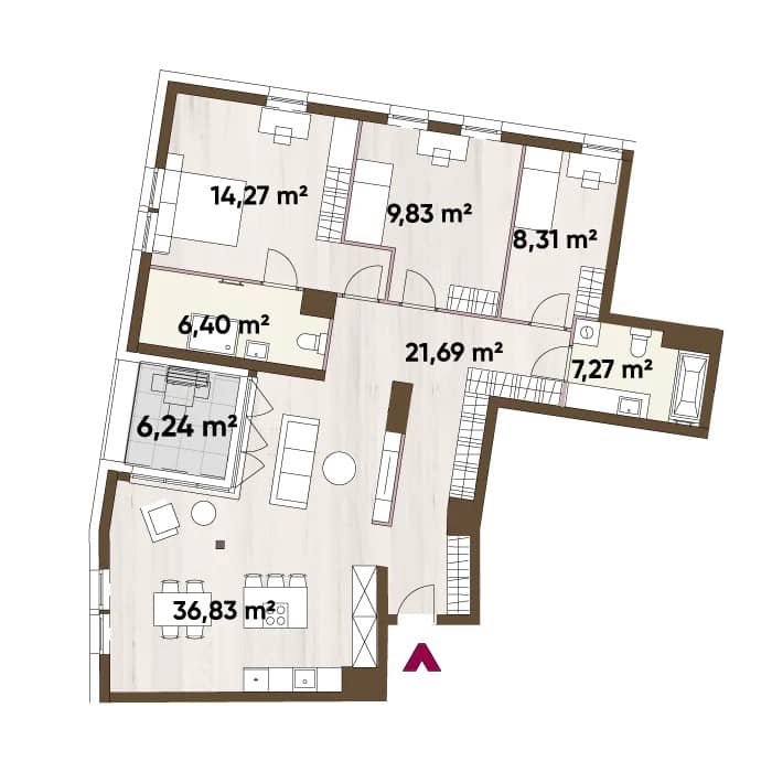 Apartamenty Józefińska 16 - lokal A.03.04, budynek 16