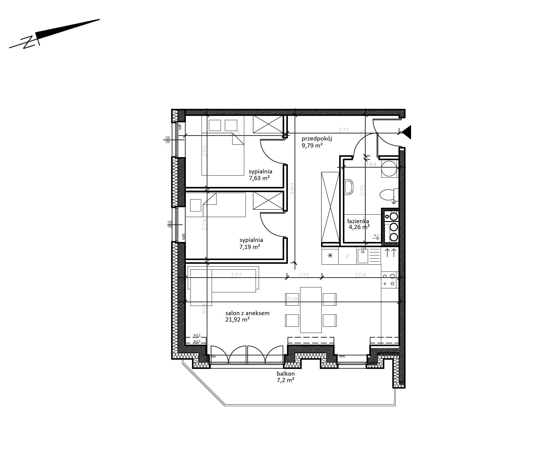 Apartamenty Sarnowskiego - lokal 52, budynek 1