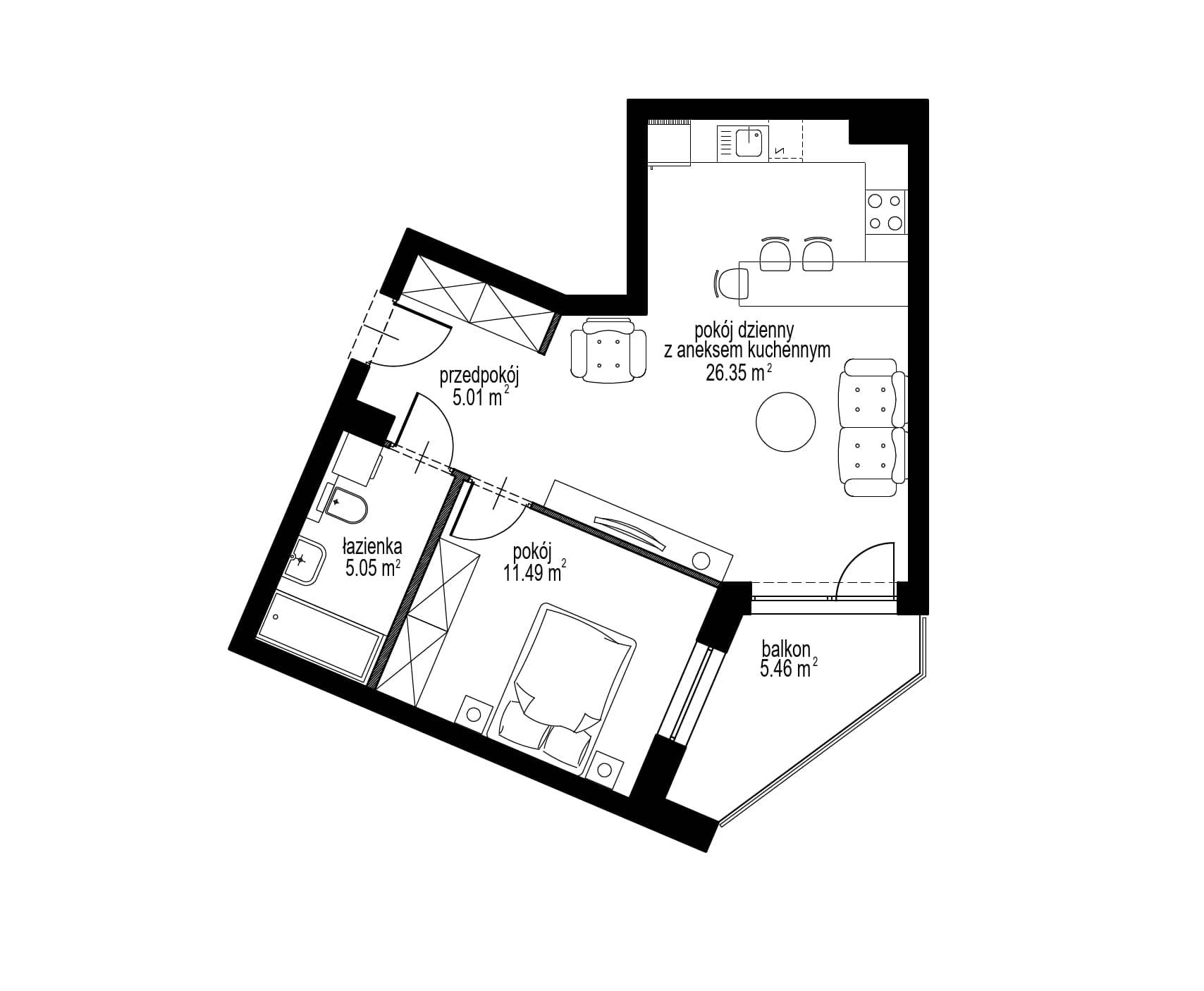 Marina V – inwestycja MAK DOM Holding - lokal 31, budynek D