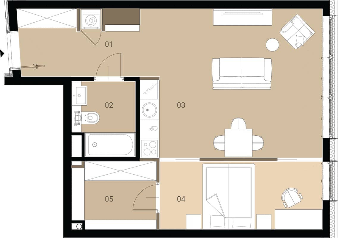 Apartamenty Orkana – inwestycja APM Development - lokal M06