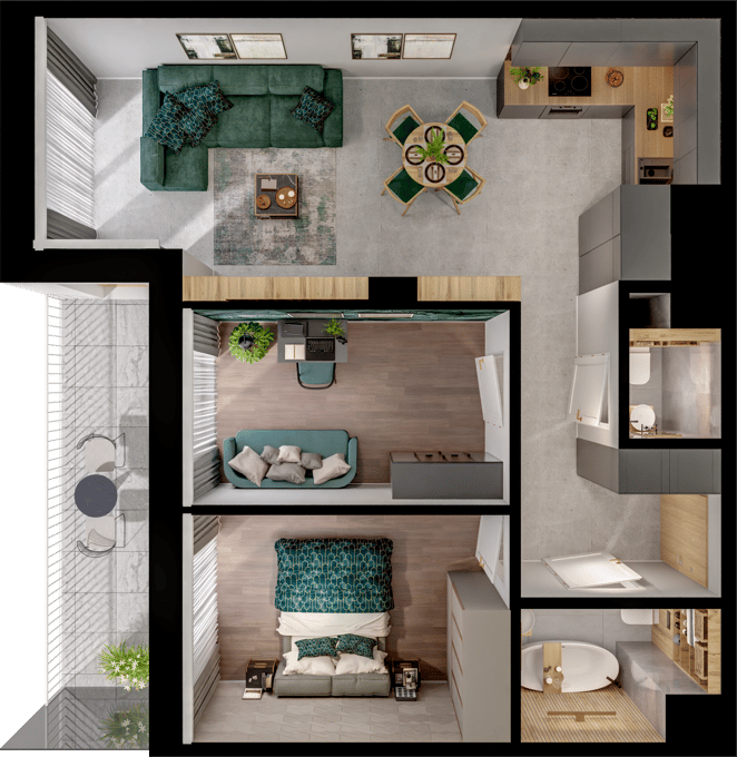Cavallia II – inwestycja BPI Real Estate Poland - lokal B8_M304, budynek B8