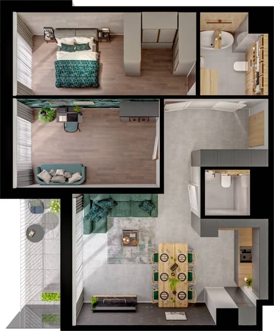 Cavallia II – inwestycja BPI Real Estate Poland - lokal B8_M318, budynek B8