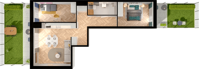 Panoramiqa 2 – inwestycja BPI Real Estate Poland - lokal E-0-6, budynek 2A