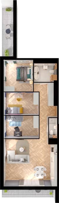 Panoramiqa 2 – inwestycja BPI Real Estate Poland - lokal E-8-1, budynek 2A