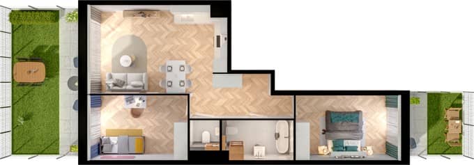 Panoramiqa 2 – inwestycja BPI Real Estate Poland - lokal F-0-2, budynek 2A