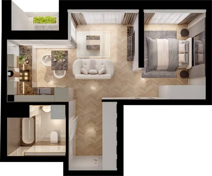 PianoForte – inwestycja BPI Real Estate Poland - lokal 04.033
