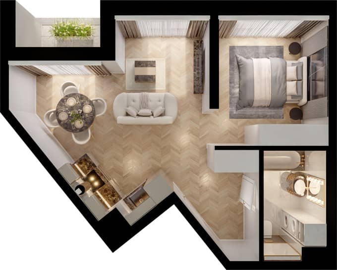 PianoForte – inwestycja BPI Real Estate Poland - lokal 06.048