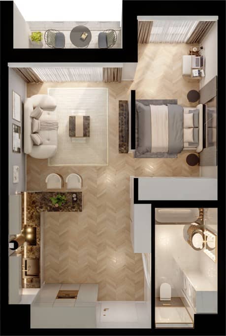PianoForte – inwestycja BPI Real Estate Poland - lokal 01.056