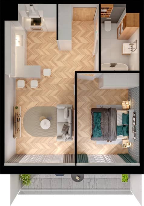 Panoramiqa 2 – inwestycja BPI Real Estate Poland - lokal G-7-2, budynek 2A