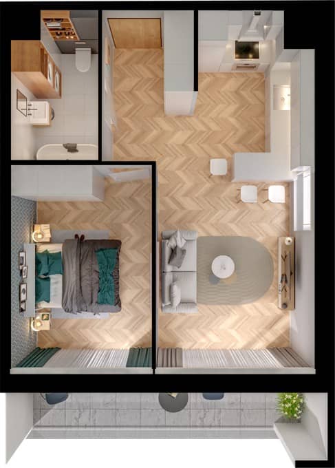 Panoramiqa 2 – inwestycja BPI Real Estate Poland - lokal G-8-5, budynek 2A