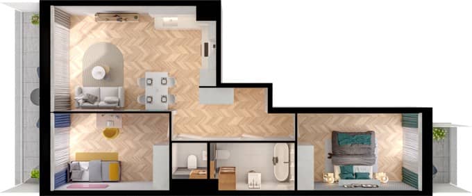 Panoramiqa 2 – inwestycja BPI Real Estate Poland - lokal F-3-2, budynek 2A