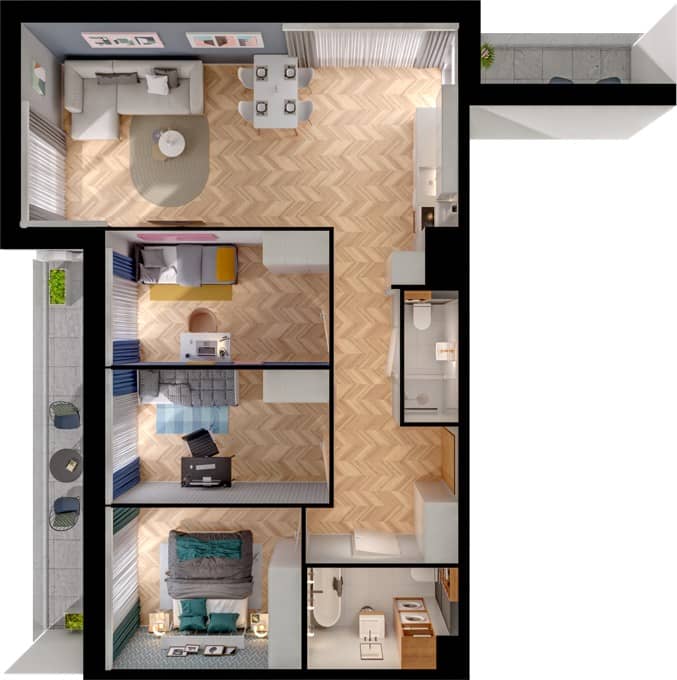 Panoramiqa 2 – inwestycja BPI Real Estate Poland - lokal F-5-3, budynek 2A