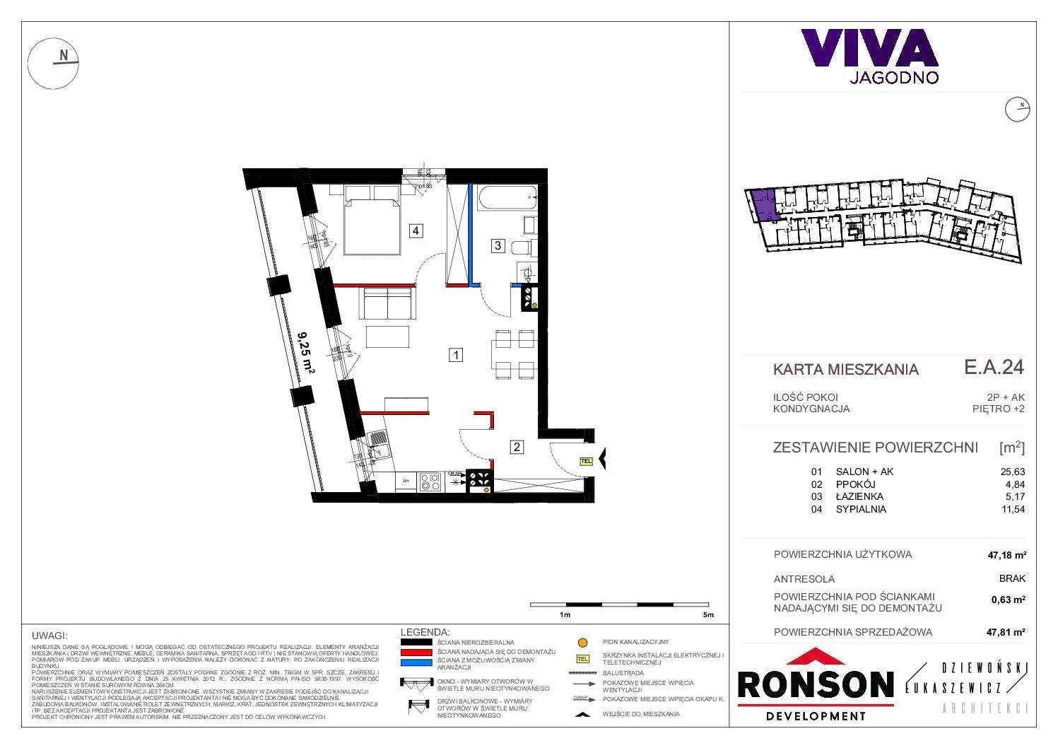 Viva Jagodno – inwestycja Ronson - lokal EA_24, budynek E
