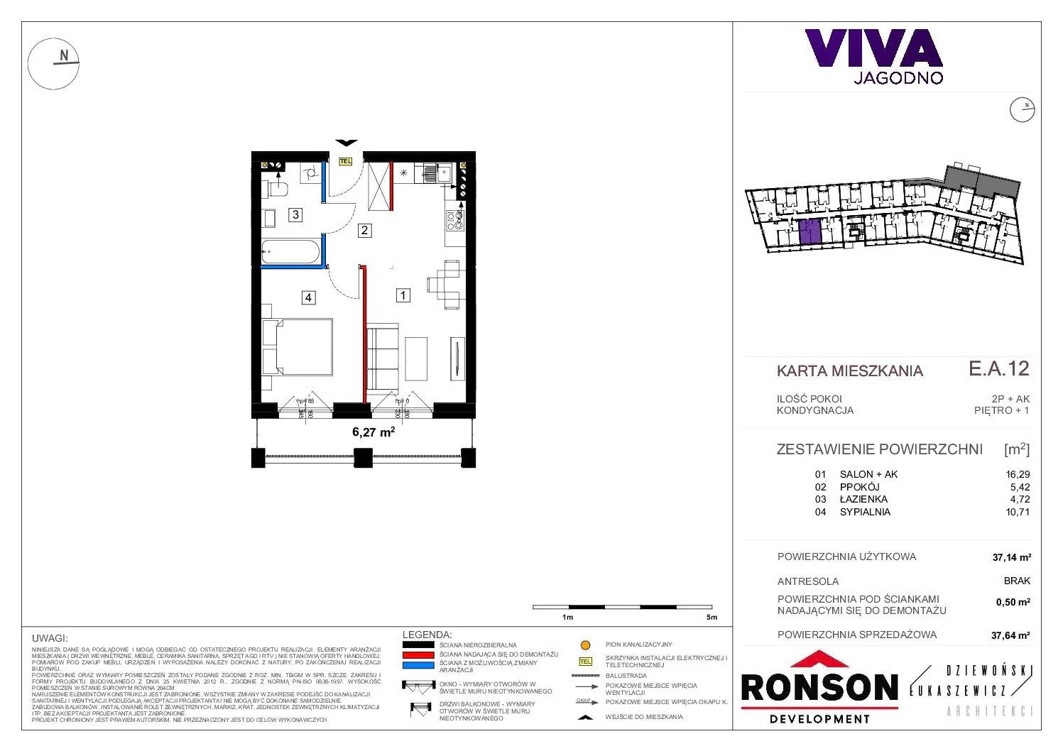 Viva Jagodno – inwestycja Ronson - lokal EA_12, budynek E