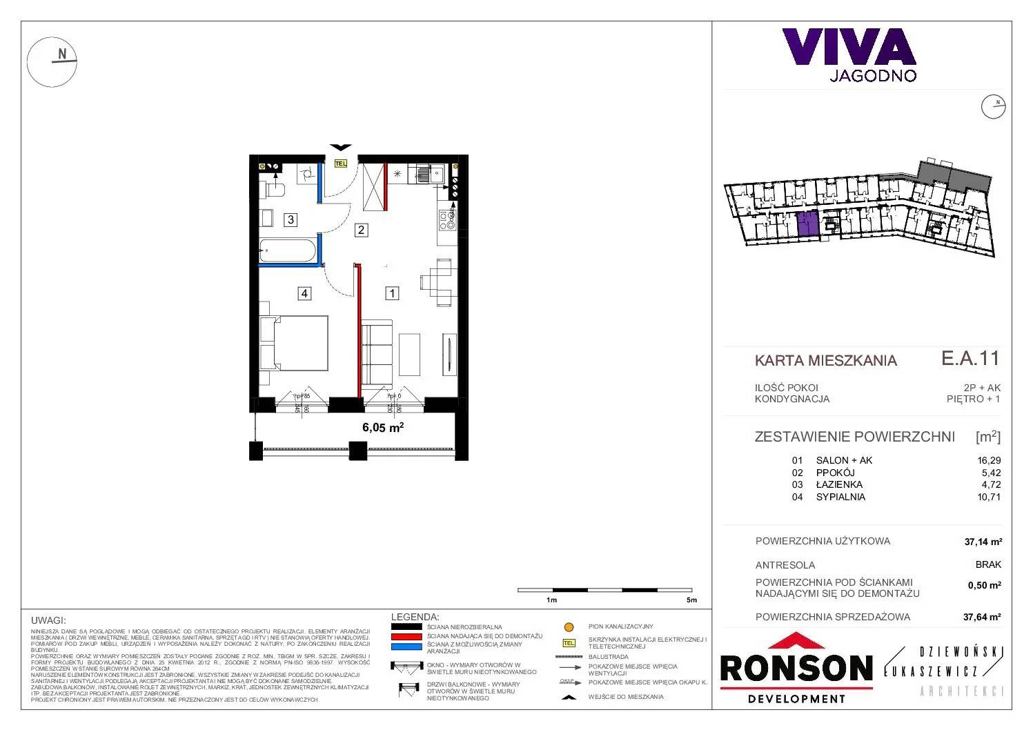 Viva Jagodno – inwestycja Ronson - lokal EA_11, budynek E
